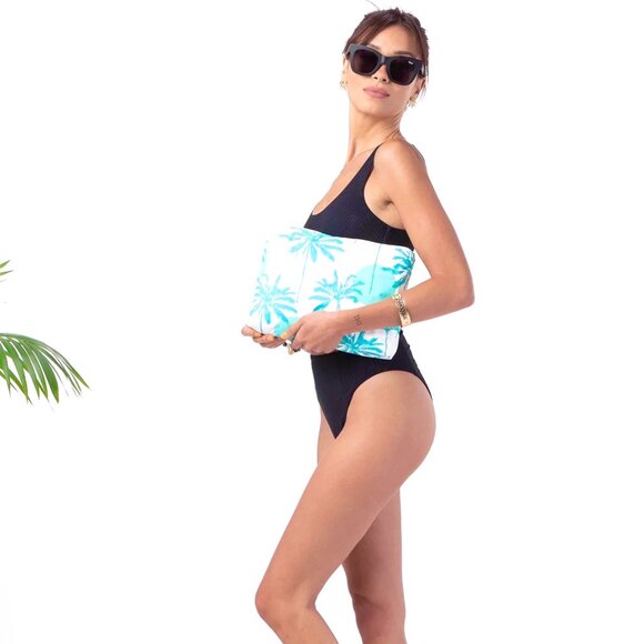 ALOHA Collection—Mid Pouch—Sun Palm x Samudra—Hawaii Beach & Travel Pouch *NWT* - Picture 3 of 7